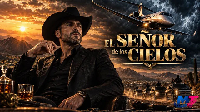 Portada oficial de la telenovela El Señor de los Cielos